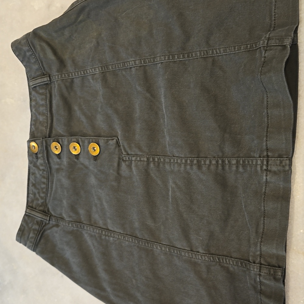 Banana Republic Army Green Mini Skirt with Button fly size 0